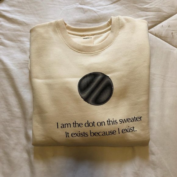 NWOT Mount Sunny DOT Crewneck in Natural (Size 2) - Picture 2 of 2